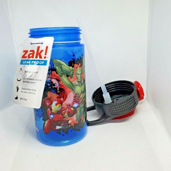 Zak Leak Proof Push Button Lid BPA Free 16 Ounce Marvel Hero's Tumbler Cup - Picture 9 of 11